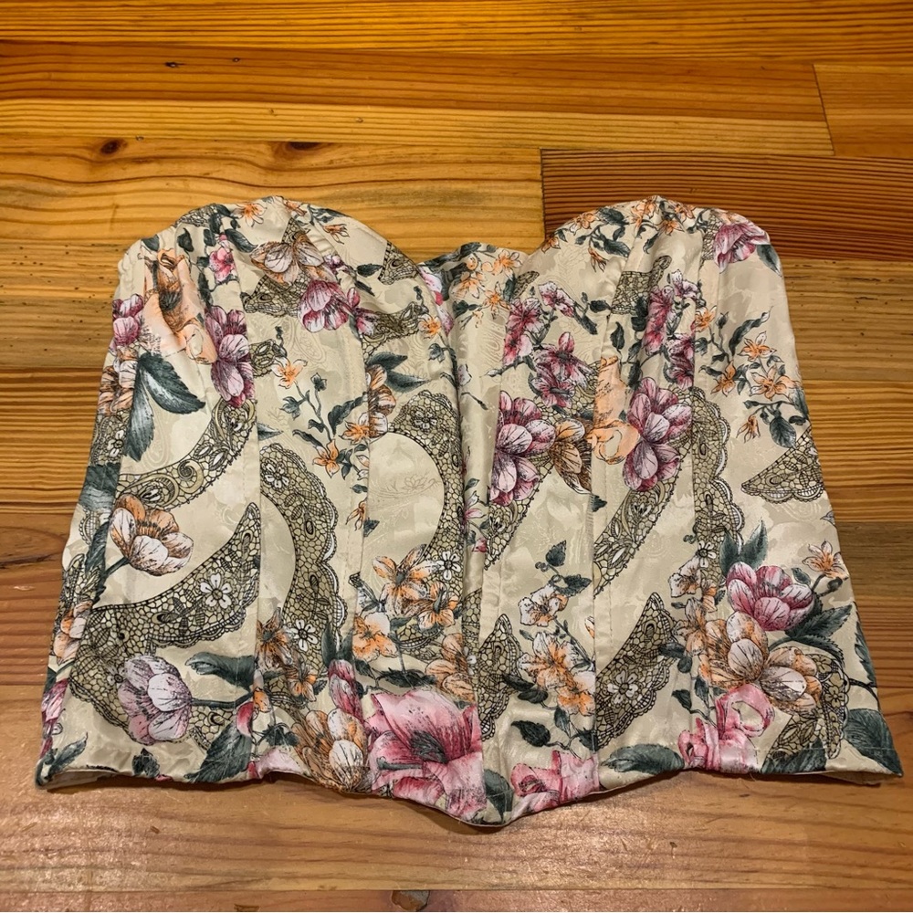 Victoria’s Secret Floral Corset Bustier Top